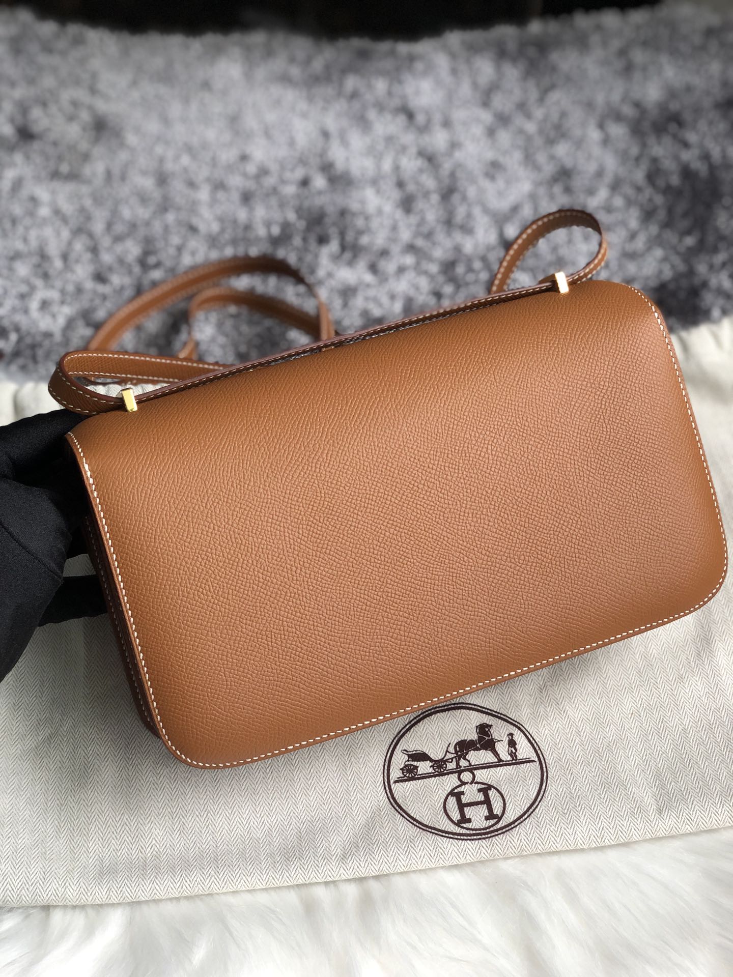 에르메스 콘스탄스26 골드브라운 금장 앱송